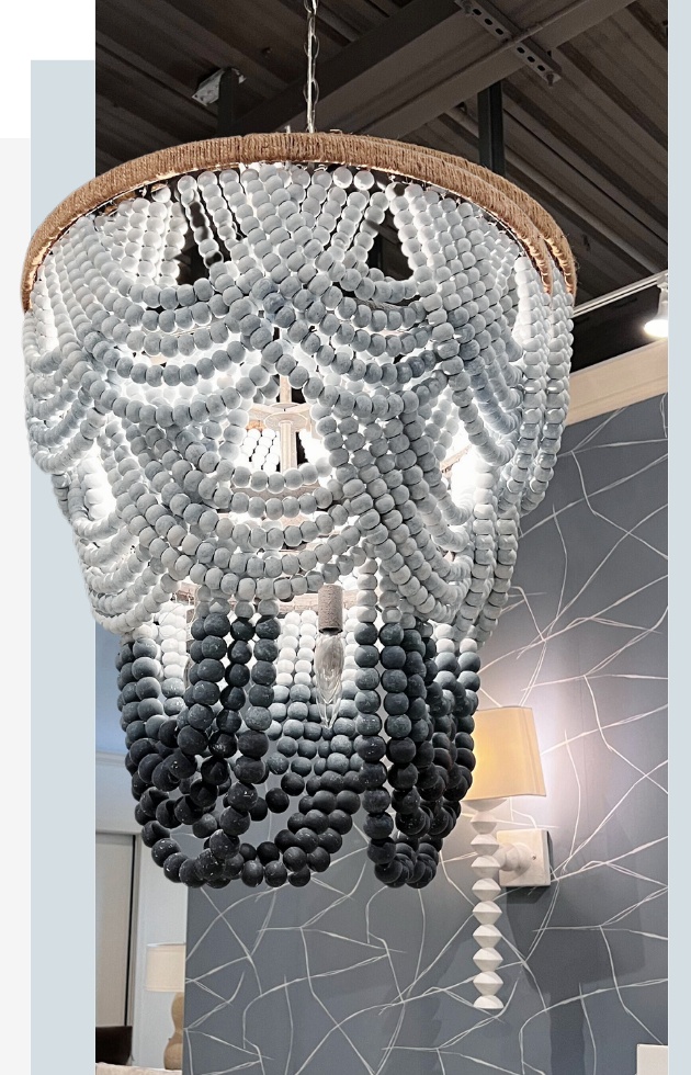 Beaded Hanging light fixture